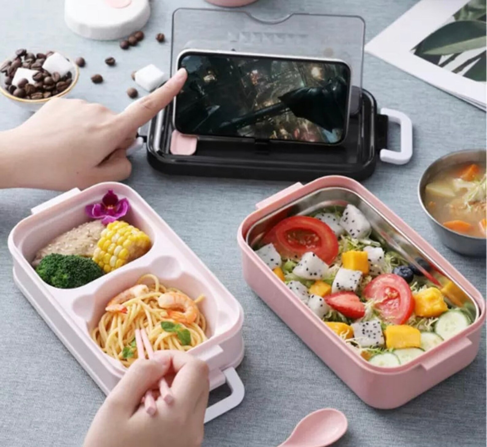 Original Stainless Steel Bento Box For Adults Easy To Carry Etsy