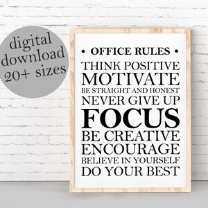 Motivational Office Quotes Printable Inspirational Success Etsy Motivational Office Quotes Printable Inspirational Success Etsy