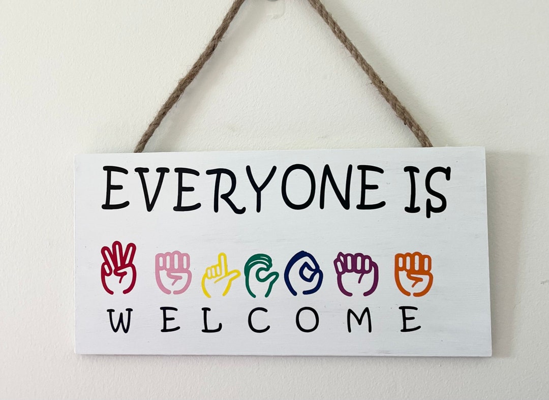 ASL Welcome Sign, ASL Sign, Welcome Sign, Sign Language Sign, American ...