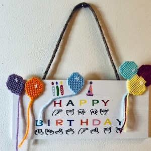 ASL Sign, ASL Happy Birthday Sign, Sign Language Gift, Sign Language Happy Birthday, ASL Teacher Gift, American Sign Language Sign