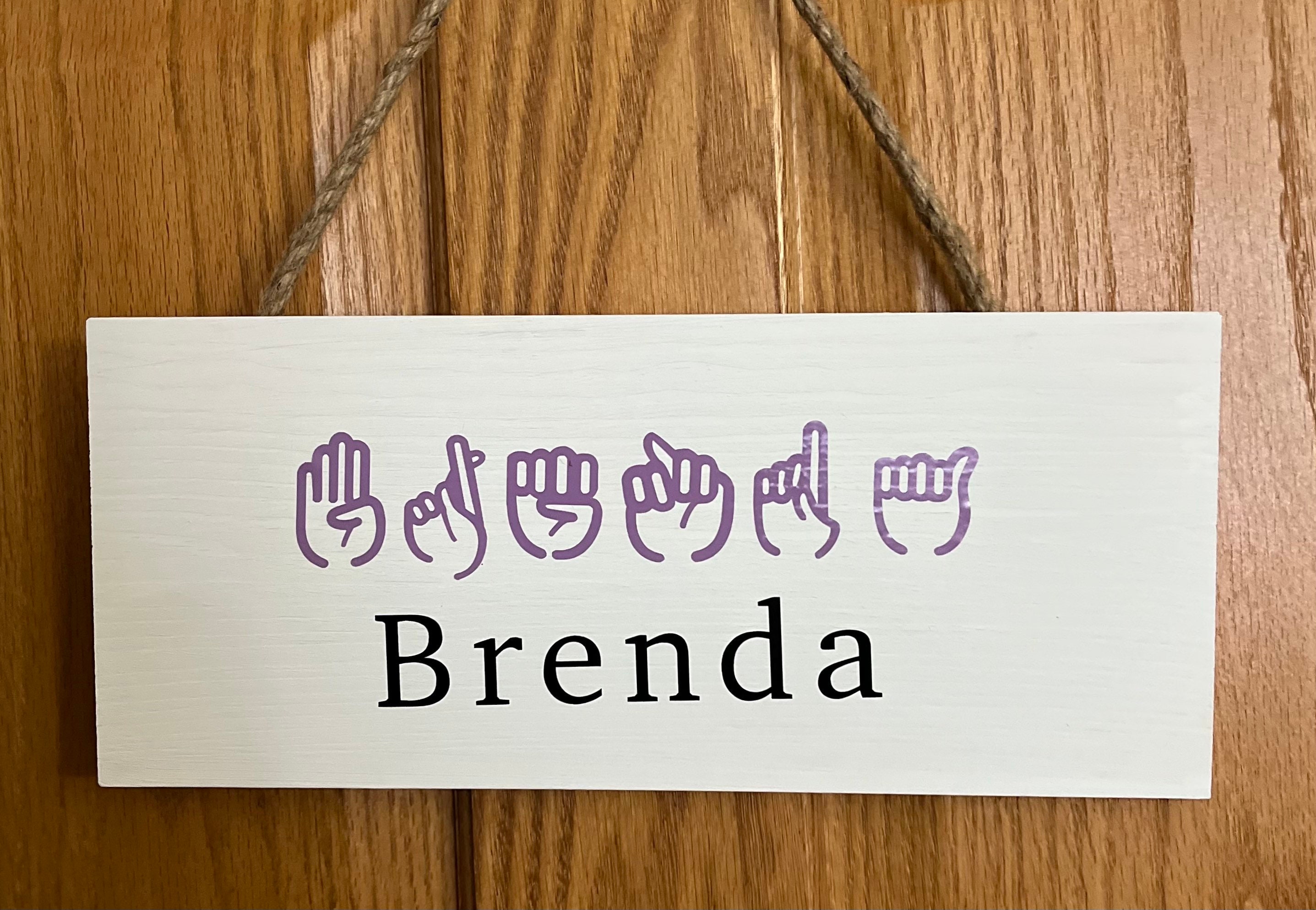 Personalized ASL Name Sign Customized Gift ASL Sign Sign Etsy