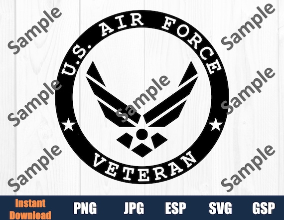 US Air Force Veteran Symbol Embroidered Camo Long Beanie