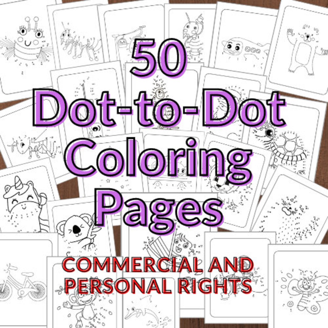 Dot to Dot Coloring Pages 50 Printable Dot to Dot Coloring Pages