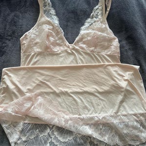 Vintage Women&#39;s Slip. Slip Dress, Light Pink Color