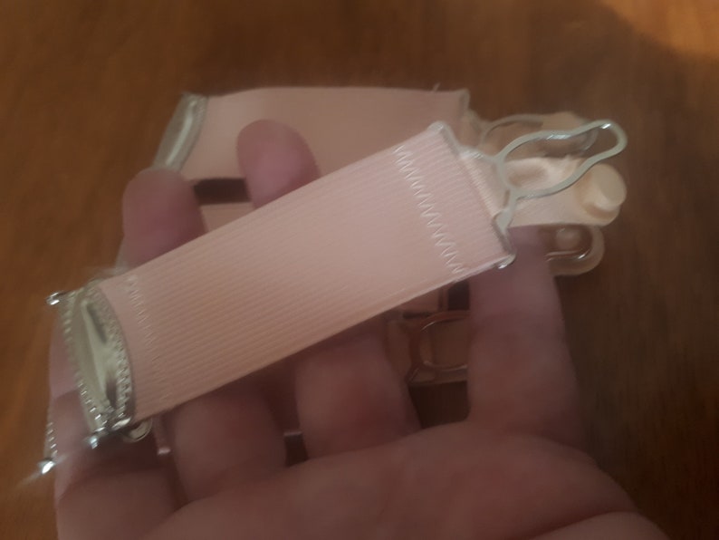 French Vintage Suspender Clips , Bourlesque Suspender Lingerie From 60s