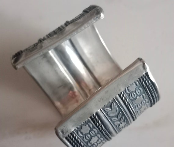 Patterned Cuff Bracelet With Embossed Scroll Desi… - image 7