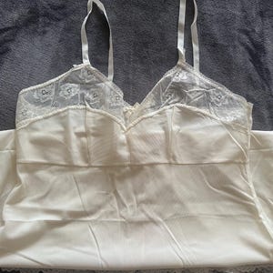 Vintage Women&#39;s Slip. Slip Dress, Ivory Color