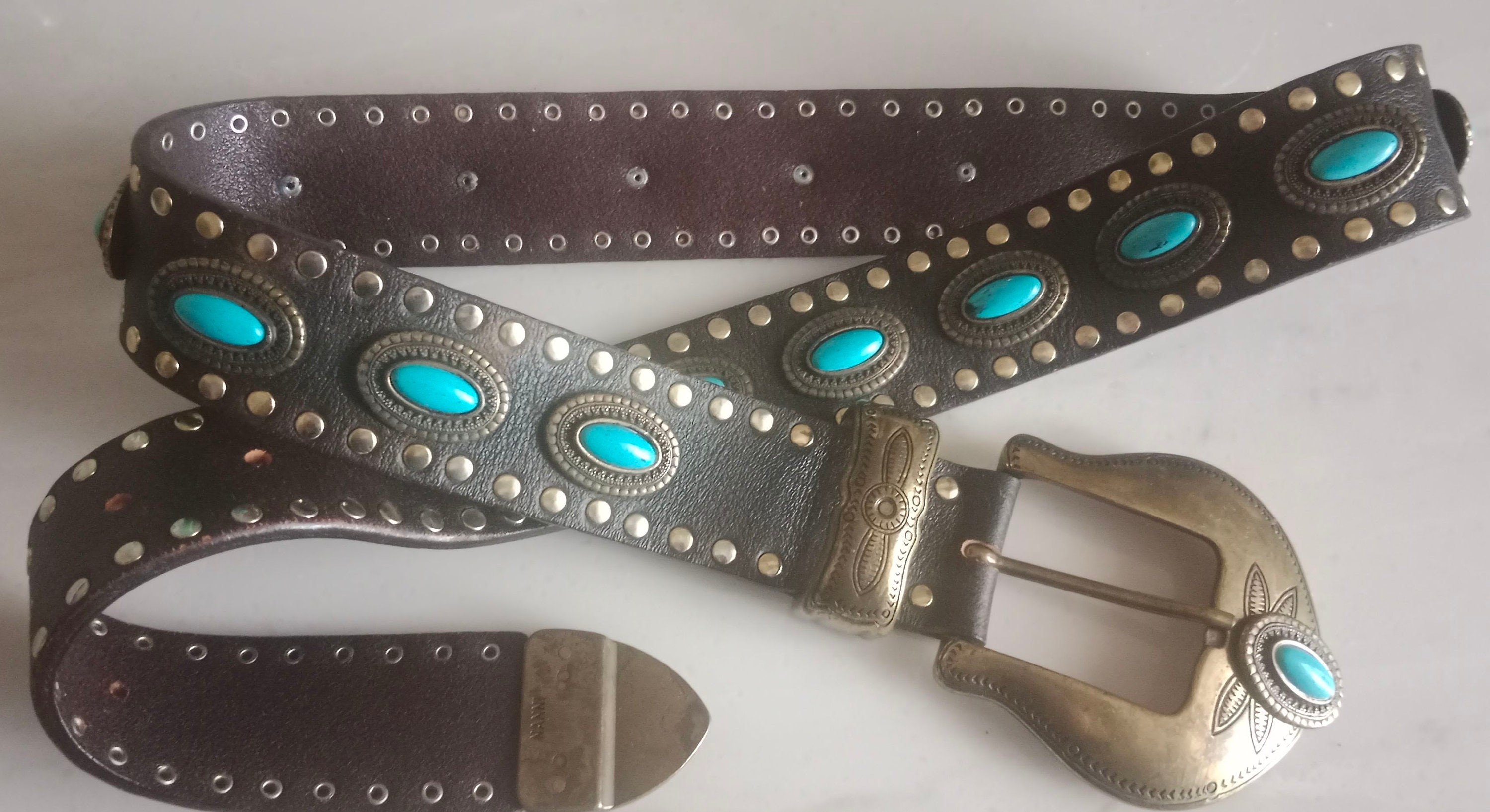 Vintage Nanni Leather Italian Belt