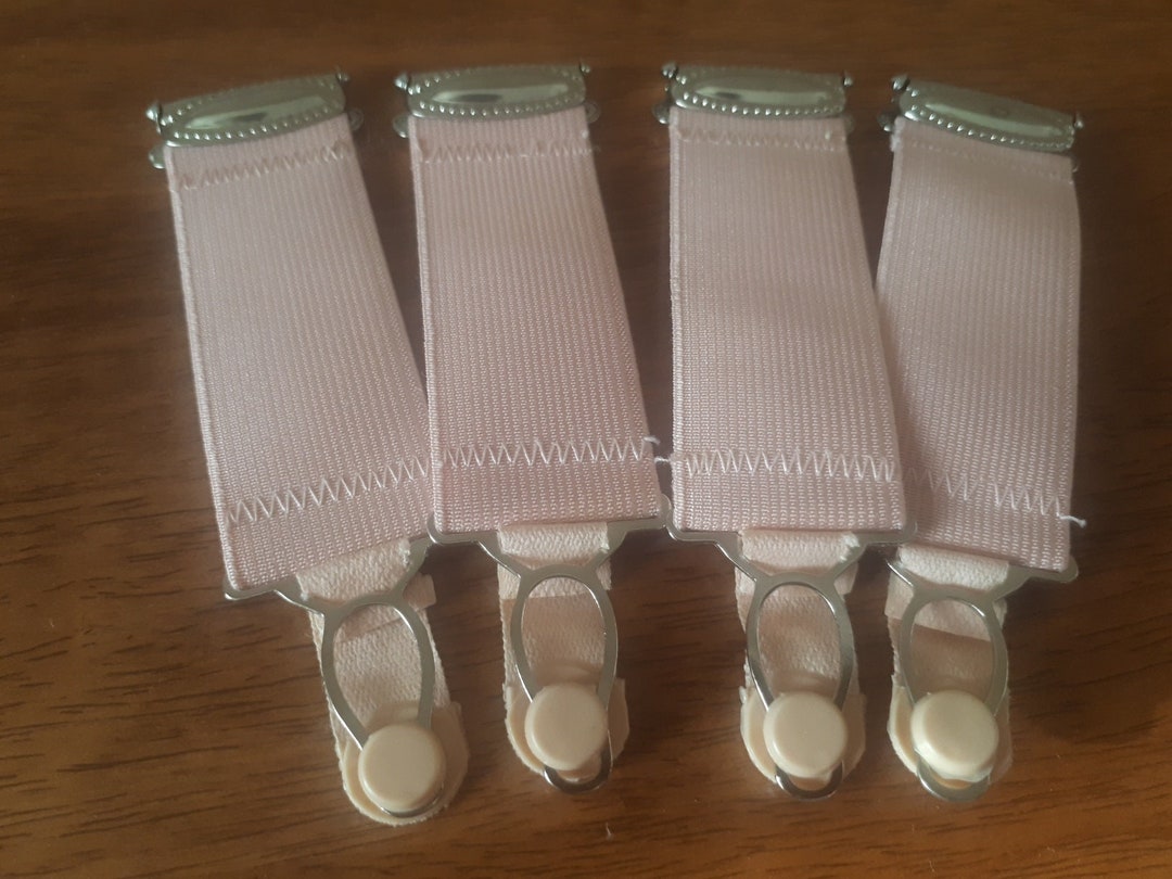 French Vintage Suspender Clips , Bourlesque Suspender Lingerie From 60s