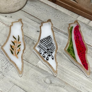 Cute Palestine Map Trinket dish | Palestinian Decoration Art | Palestinian Gift | Home Welcoming