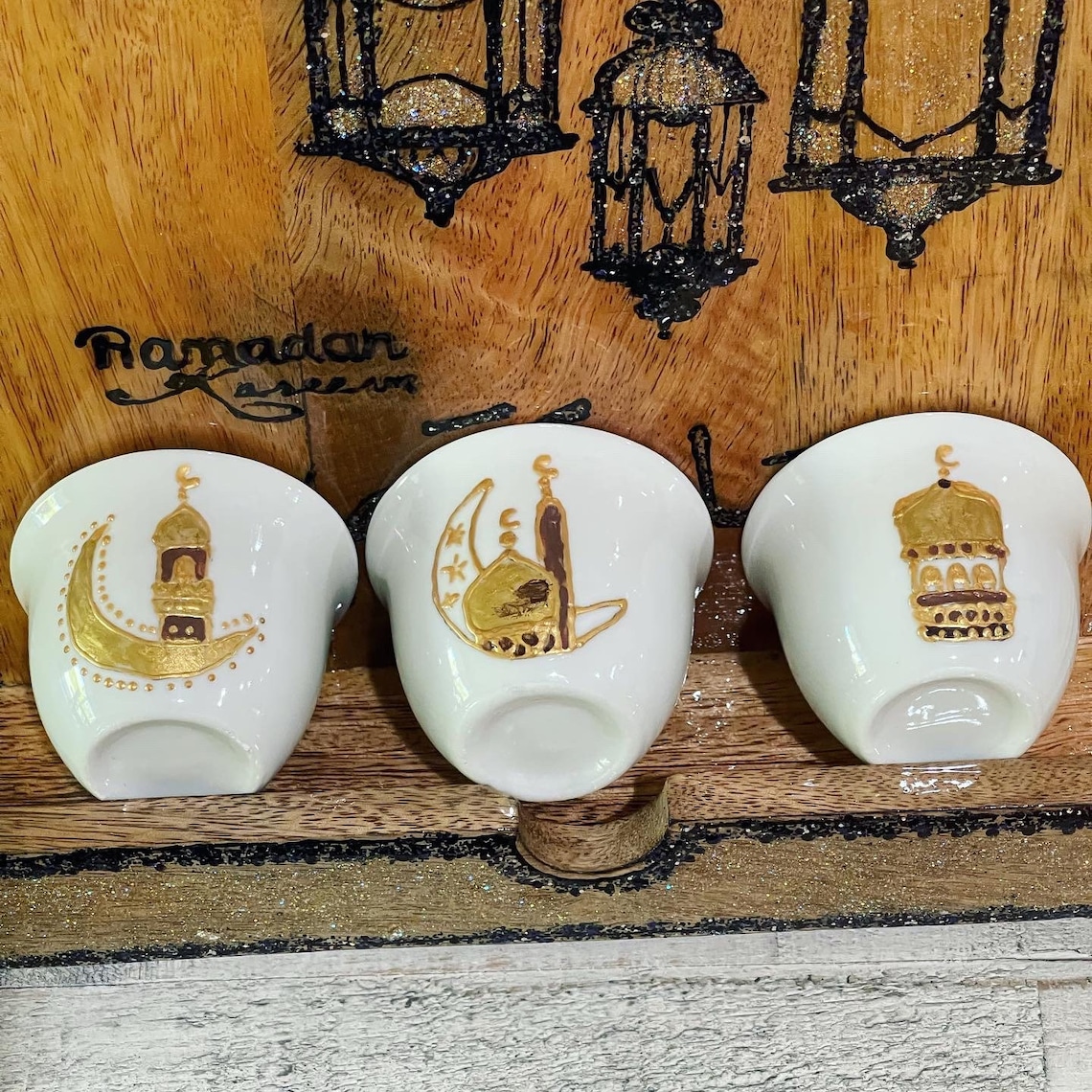 Ramadan Arabic Coffee Cups Set Set of 6 Cups - Etsy