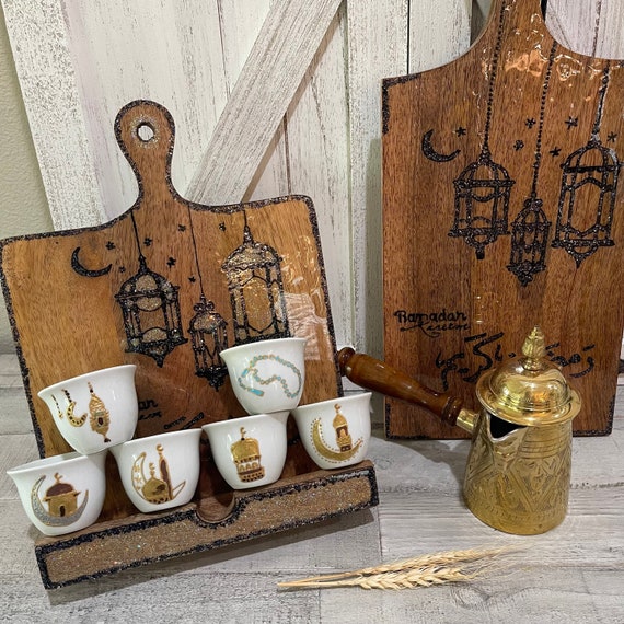 Ramadan Arabic Coffee Cups Set Set of 6 Cups | Etsy