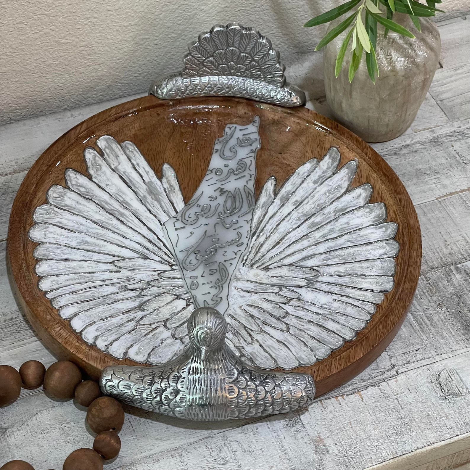 Palestine Map Wood Tray Palestine Tray Palestinian Etsy