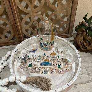 Palestine Arabic Coffee Cups Set of 4 and Coffee Pot Hand-painted With ...