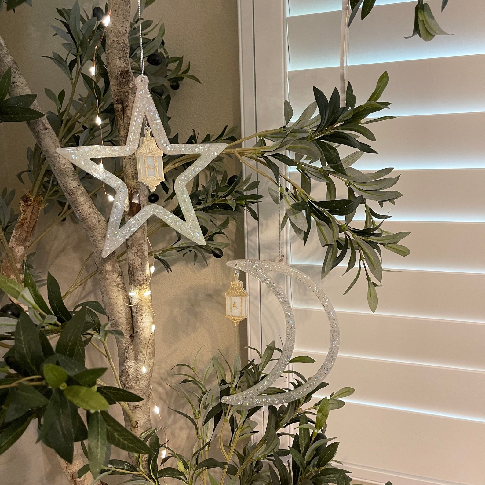 Ramadan Crescent or Star Wall Hanging | Ramadan Tree Ornament | Ramadan ...