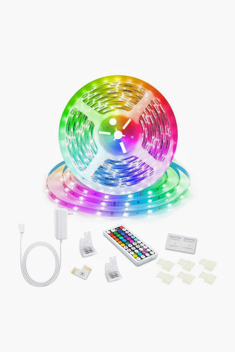 Salon Porch Lights Home Decor Home Decoration Kitchen Lights Game Lights Party Lights RGB Bedroom Man Cave 16/' Led Strip Lights