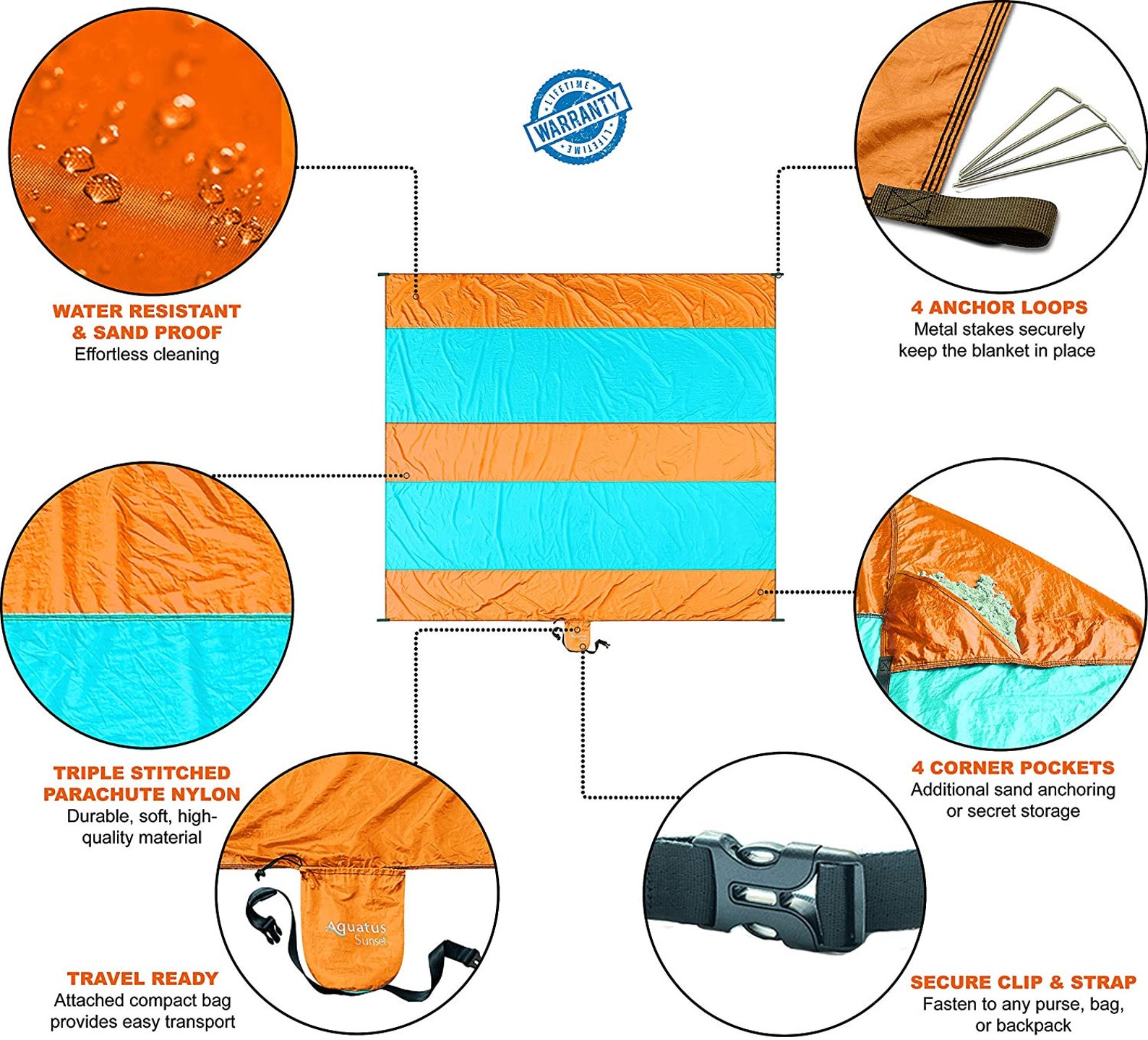 Beach Blanket WATER RESISTANT Sand proof Extra Large Oversized Etsy