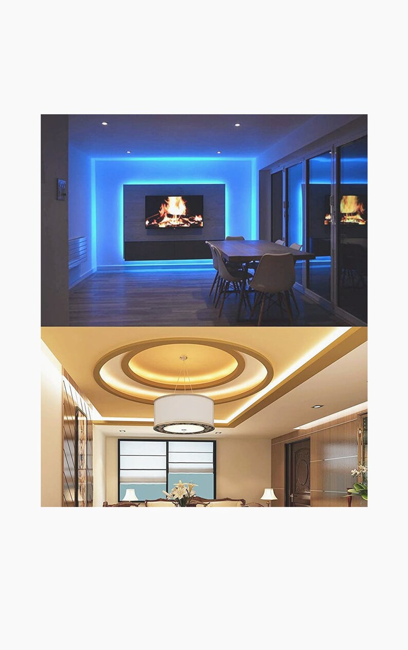 Salon Porch Lights Home Decor Home Decoration Kitchen Lights Game Lights Party Lights RGB Bedroom Man Cave 16/' Led Strip Lights