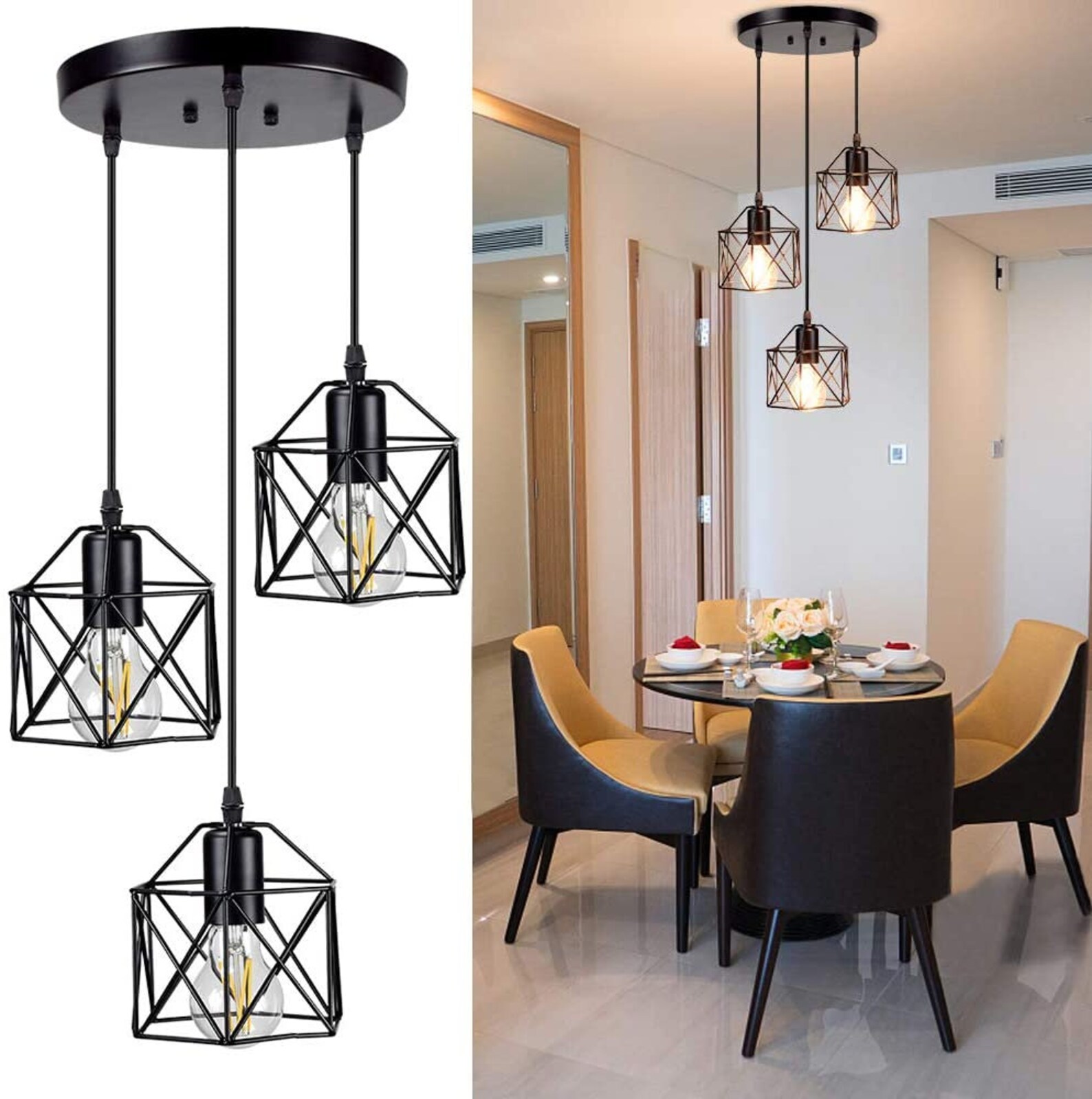 Lámpara colgante vintage mini accesorio de luces colgantes Etsy