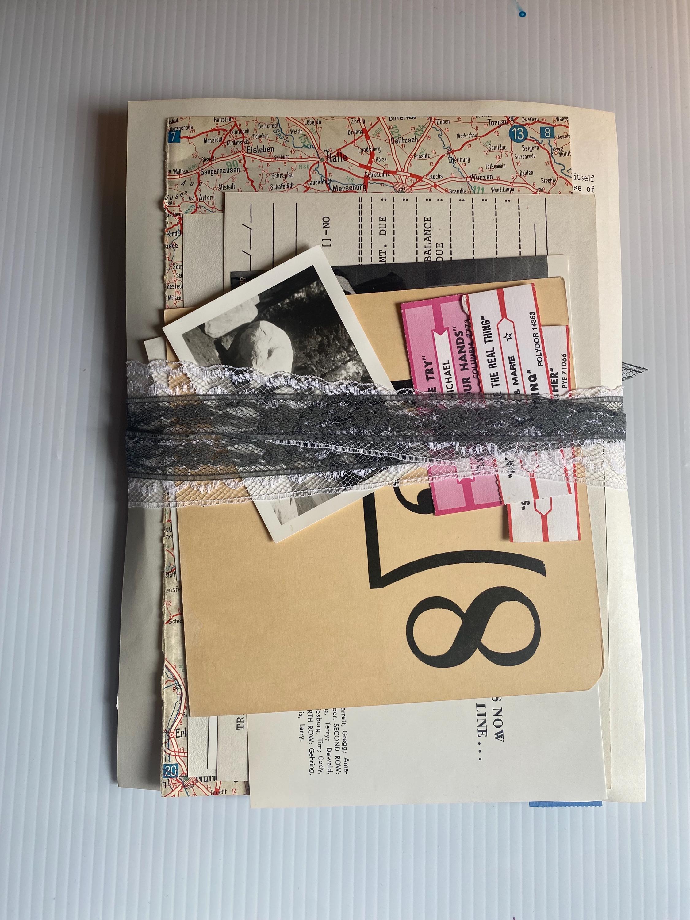 Unique Vintage Paper Pack - Book Pages PLUS Authentic Ephemera for Junk ...