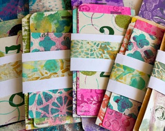Painted Grungy Flashcards: Mixed Media Ephemera