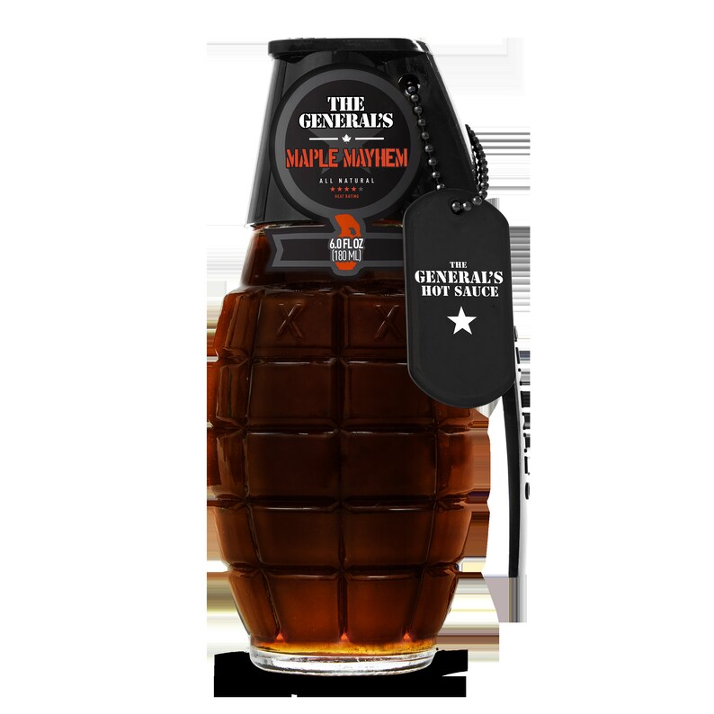 The General's Hot Sauce Novelty Grenade Bottle Hot Sauce Gift Etsy