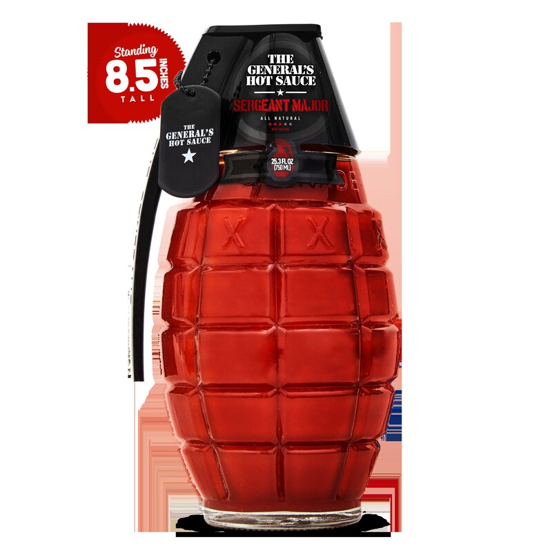 The General's Hot Sauce Novelty Grenade Bottle Hot Etsy