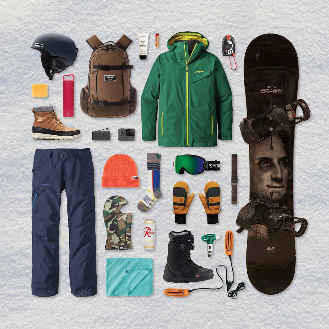 Checklist Snowboarding / Printable Snowboard Checklist / Instant