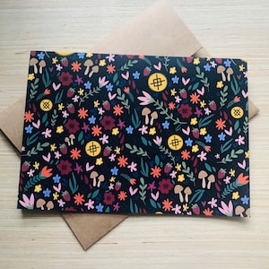 Midsummer Pattern Greeting Card 5x7 Blank Inside Card Girlfriend Boyfriend Midsommar