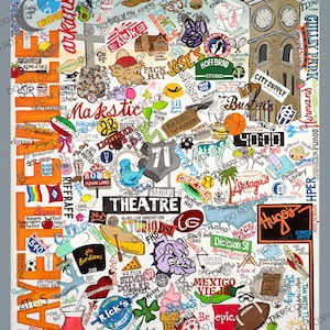 18&quot;x24&quot; - Fayetteville, Arkansas, Giclée print poster