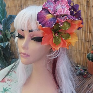 Tropical Hair Flower, Tiki Hair Flower, Aloha from Hawaii, Hula Girl, Pinup, Rockabilly, .....