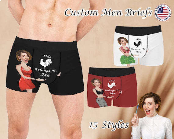 Custom Boxers With Face Personalized Men Boxers Men Underwear