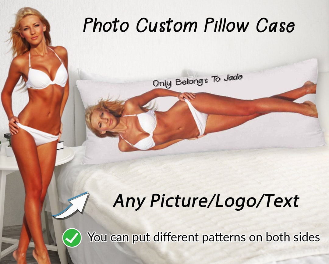 Custom Body Pillow Case Personalized Picture Body Pillow Case Photo on Pillow Cover Double Side