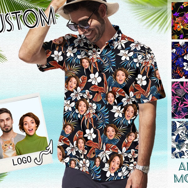 Island Ease Tropical Print Button Down Shirt