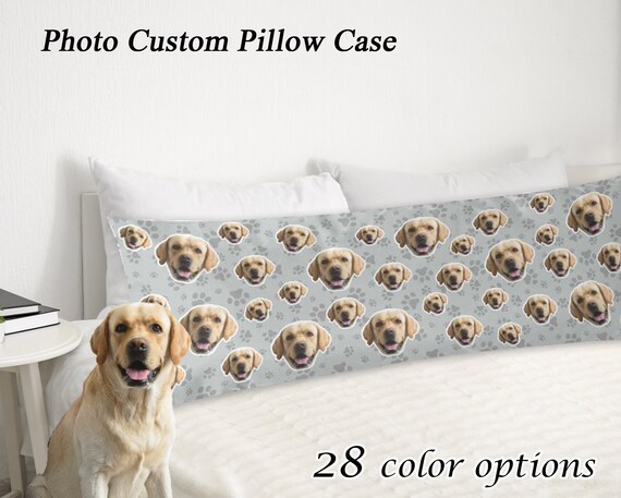 Custom Dog cat Photos Body Pillow Case Pet Photo on Pillow Case