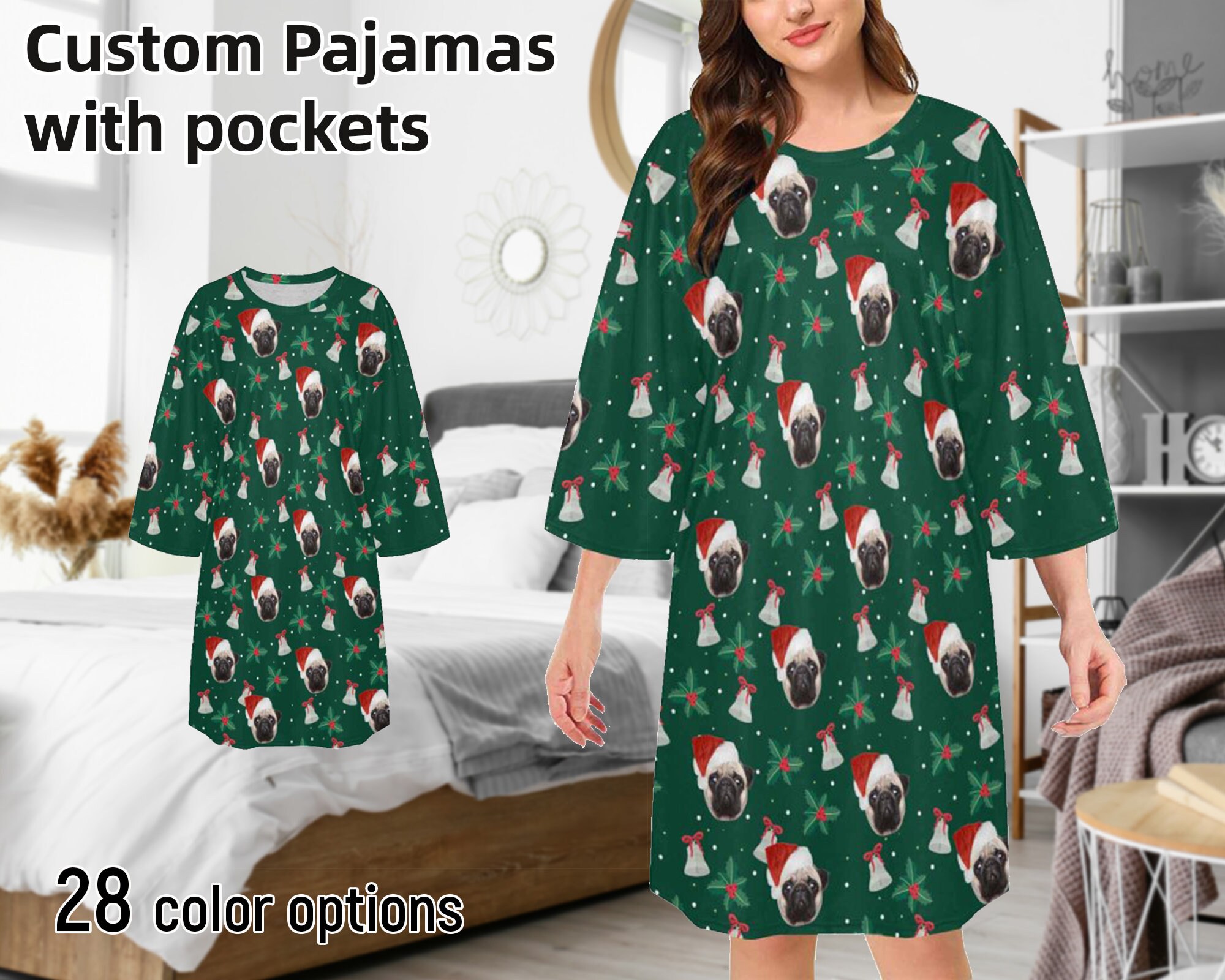 Christmas pajama dress womens new arrivals