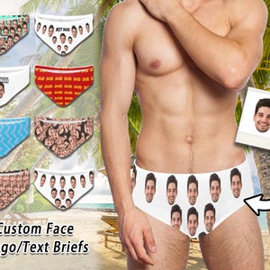 Custom Face Speedo Personalized Mens Swim Briefs Mens Speedo with Face Men Face Swim Briefs Swim Bikini Speedo Bachelor Party Gift for Him