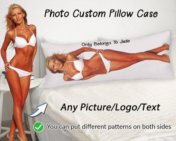 Custom Photo Pillowcase Personalized Body Pillow Case with Picture Photo On Pillow Cover Double Side Pillowcase Home Decor Birthday Fun Gift