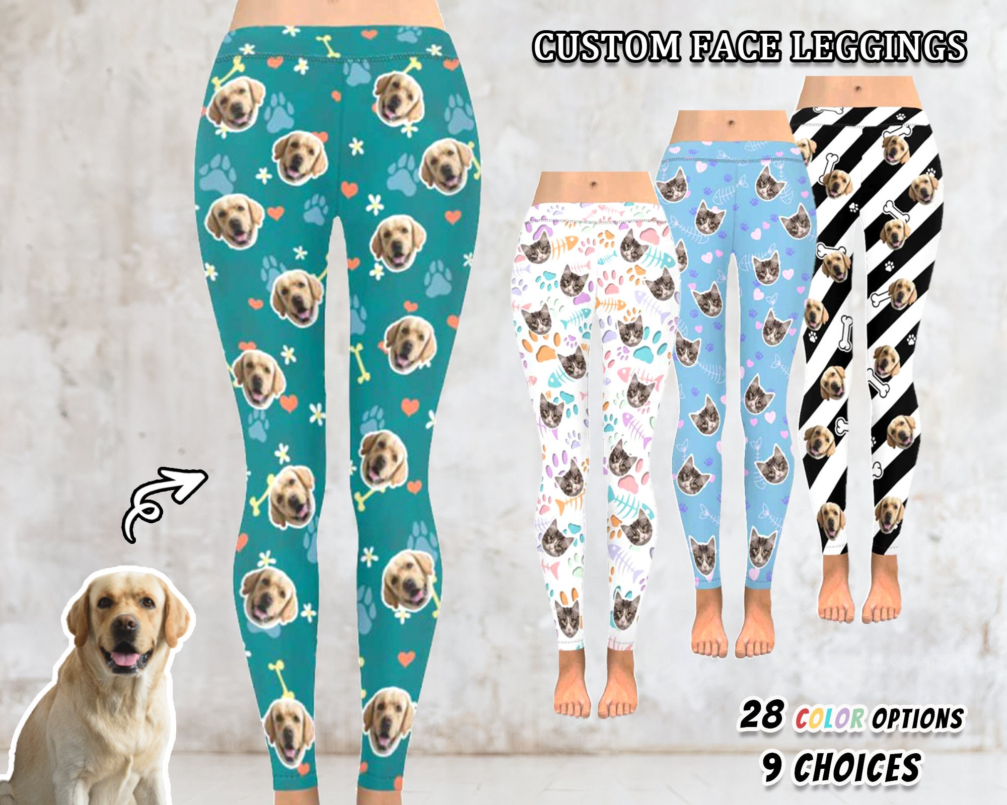 Custom Yoga Pants With Face