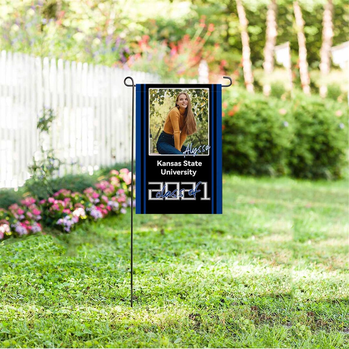 Custom Graduation Garden Flag Photo GiftPersonalized