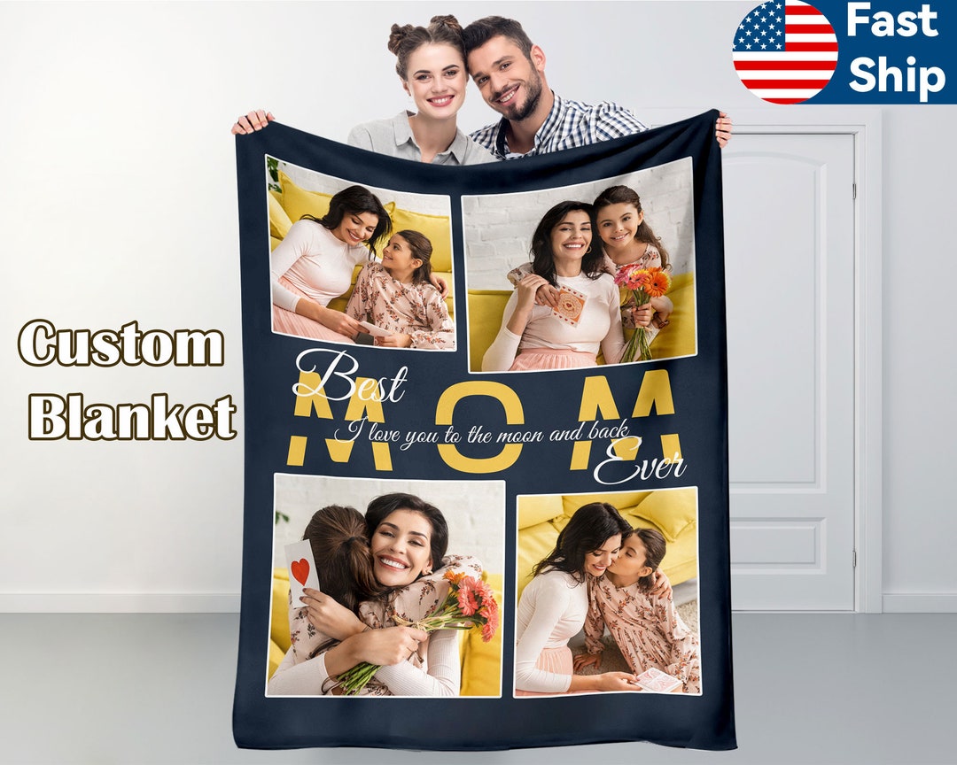 Mother's Day Blanket Customized Photo Blanket Personalized Picture