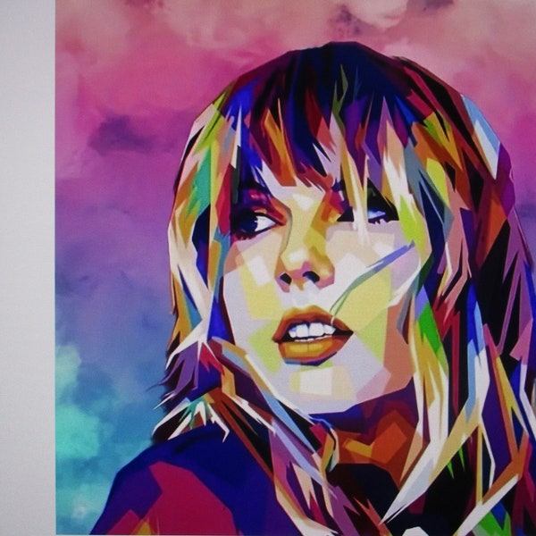 Taylor Swift Diamond Painting Kit for Adults - Full Round Drill DIY Art & Craft Set, Acrylic Material, Anime-Themed.