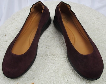 Women's Freedom Dance Leather Suede Shoes Wine Color Samuel Hubbard. FREE SHIPPING!