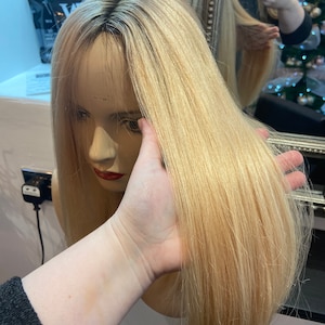 5x5” European Human Hair silk topper 16” length custom made - available in any colour