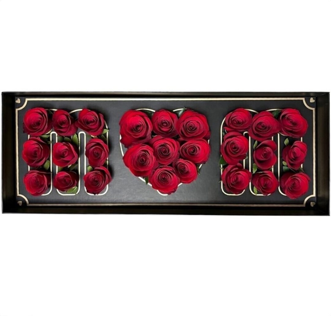 MOM Rose Box – Luxury Flower Letter Box, Romantic Floral Gift ...