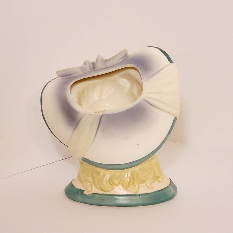 flowers collectible Southern Belle with Hat figurine Vintage 1959 Lady Head Vase Napco C3812C 6 planter