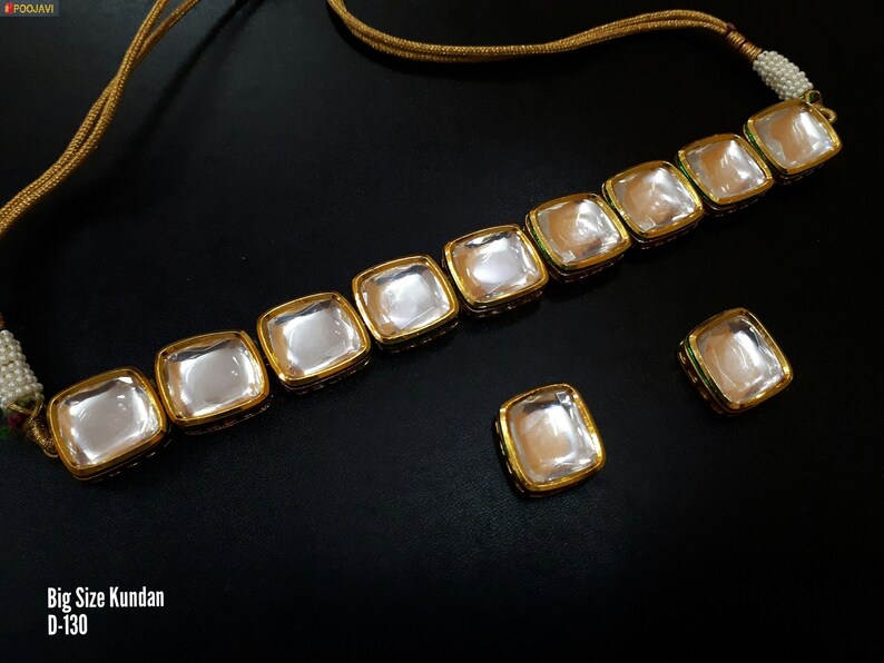 Different Designs for Gold Plated Necklace Earrings Chokar Set Ethnic Tradional Kundan Meena Jewelry Bridal Bollywood Latest Cheapest