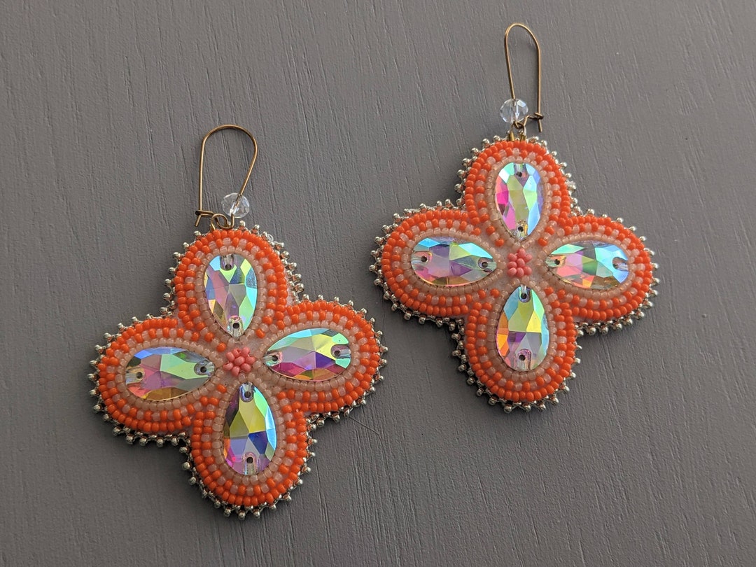 Indigenous Beaded Earrings Beaded Earrings Indigenous Etsy