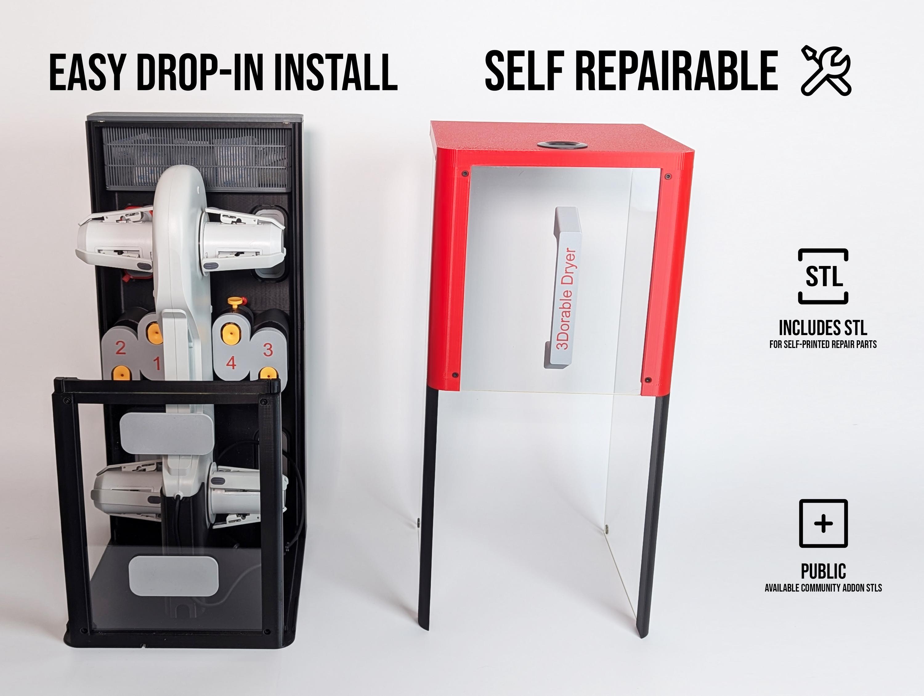 Bambu Lab A1/A1 Mini AMS Lite Enclosure: Transparent PET Panel