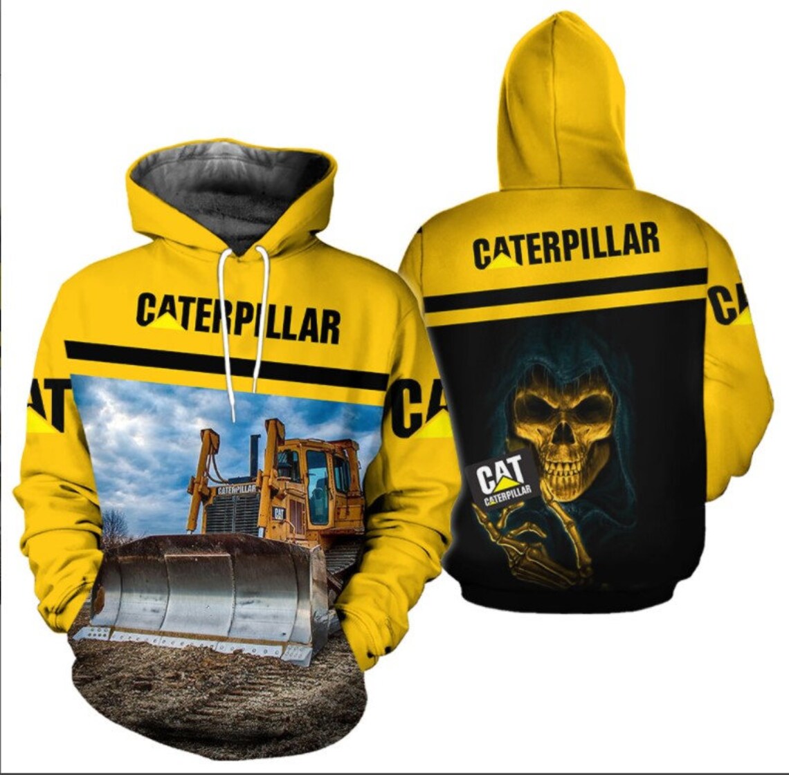 Skull Caterpillar Hoodie/Zip Hoodie Soft Thick Warm Etsy